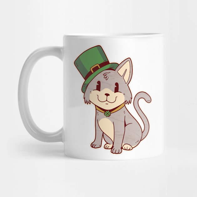 Lucky Cat-titude: Get Your Purr On with This Leprechaun Feline! by Life2LiveDesign